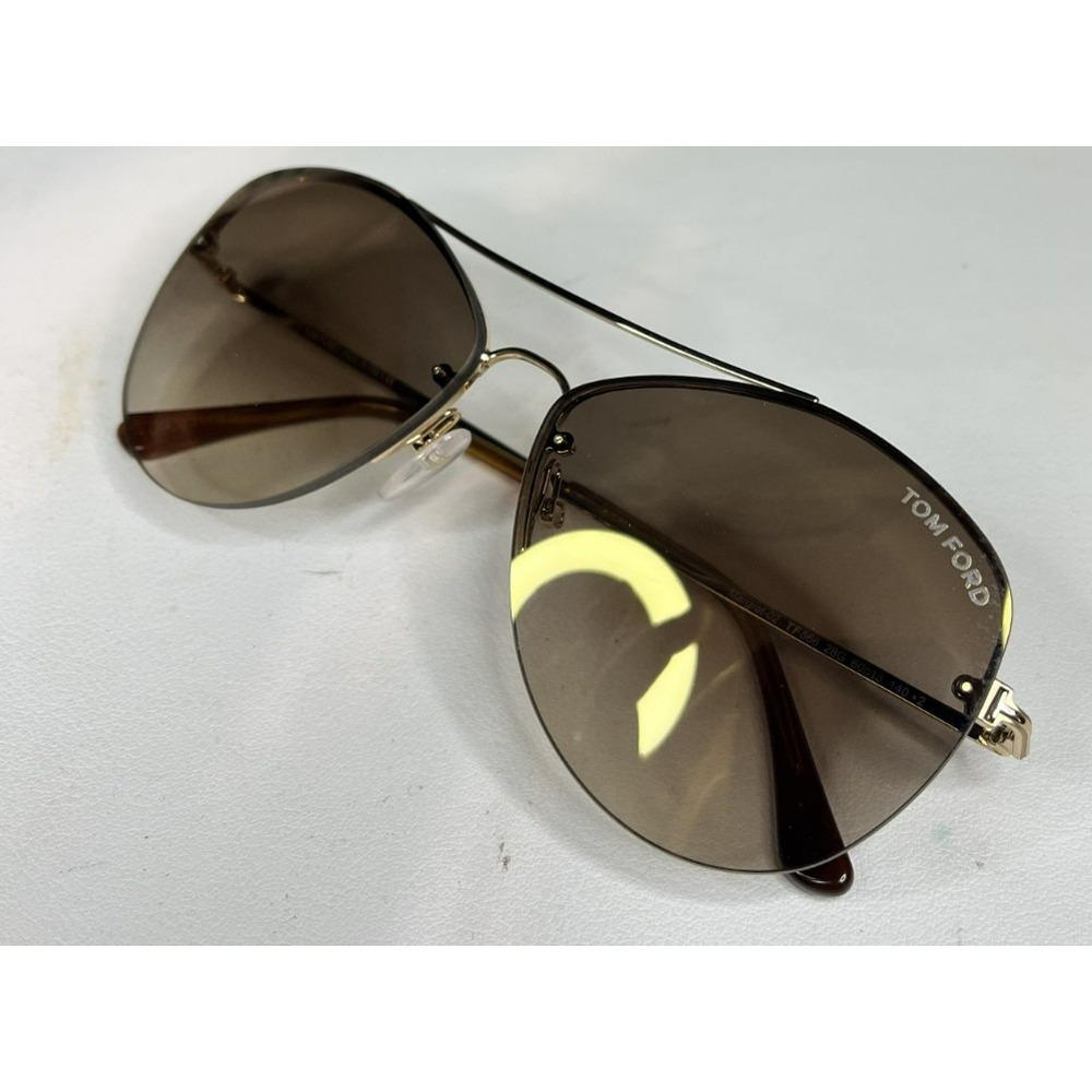 TOM FORD Margret 02 TF566 Gunmetal Aviator Sunglasses 60mm - AUTHENTIC, PREOWNED - Picture 5 of 13